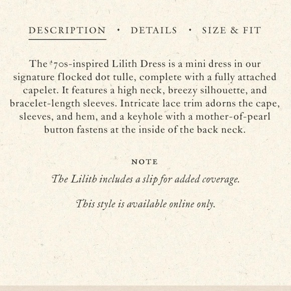 NWT Doen Lilith Lace Tulle Ruffle Collar Long Sleeve Mini Dress Crème de Lune - Picture 14 of 16